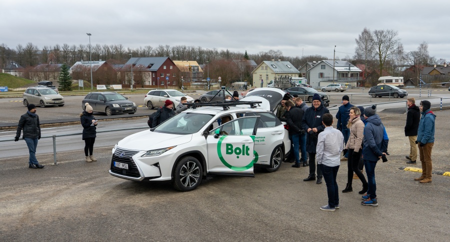 Bolt self driving test car. Photo: Henry Narits