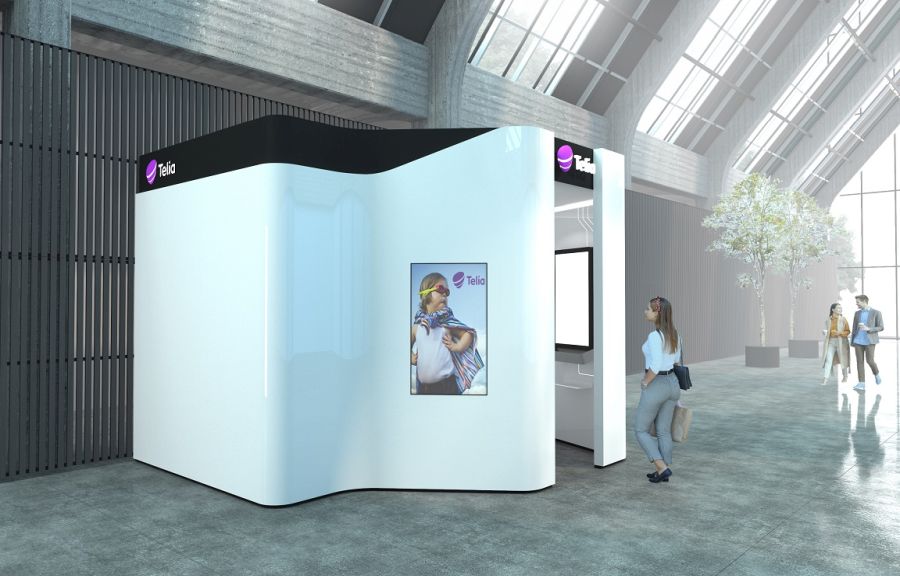 Telia kiosk.